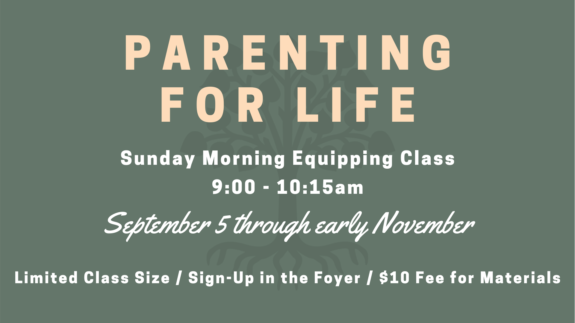 The Parent as a Teacher (Part 1)